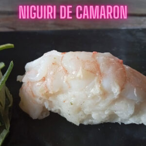 niguiri de camarón