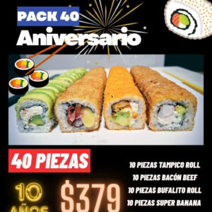 PAQUETE ANIVERSARIO 10 AÑOS
